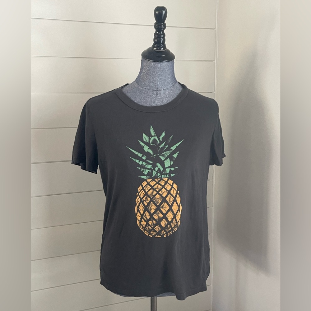 Anthropologie Gray Pineapple Tee - Picture 2 of 6